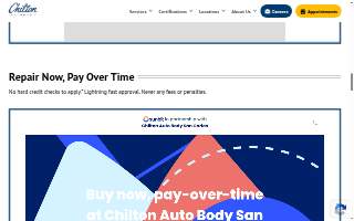 Chilton Auto Body San Carlos website