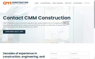 CMM Construction, Inc. website