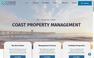Coast Property Management website