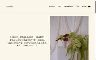 Colette Floral Studio website