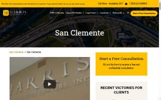Harris Personal Injury Lawyers, Inc. website