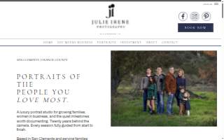 Julie Irene Photography website
