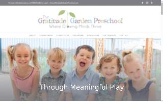 The Gratitude Garden Preschool website