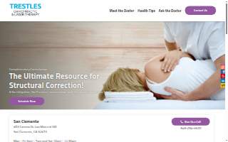 Trestles Chiropractic website