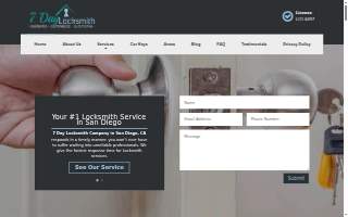 7 Day Locksmith Workshop San Diego website