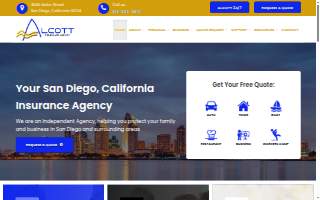 Alcott Insurance website