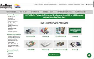 Any Budget Printing & Mailing website