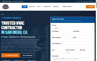 Awesome HVAC Repair San Diego website