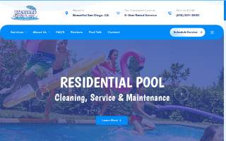 Backyard Pool and Spa Service website