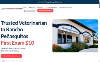 Black Mountain Animal Hospital - Rancho Peñasquitos, San Diego Veterinarian website