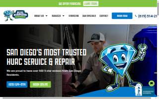 Blue Diamond Heating and Air website