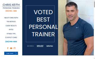 Chris Keith Personal Training website
