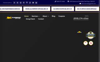 Clairemont Auto Care website