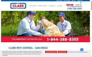 Clark Pest Control of San Diego website