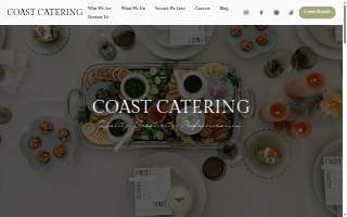 Coast Catering of San Diego website