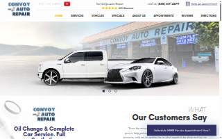 Convoy Auto Repair website