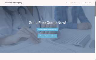 Daniels Insurance Agency website