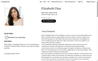 Elizabeth Diaz Realtor website