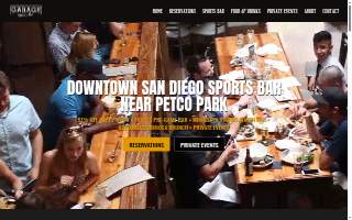 GARAGE Kitchen + Bar website