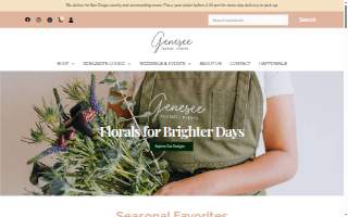 Genesee Florist website