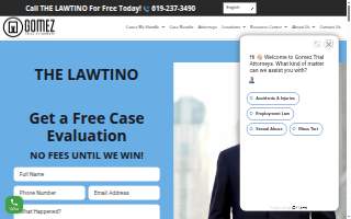 Gomez Trial Attorneys, Car Accident & Personal Injury Lawyers website