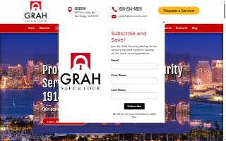 Grah Safe & Lock website