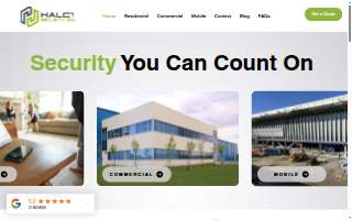Halcyon Security Solutions website