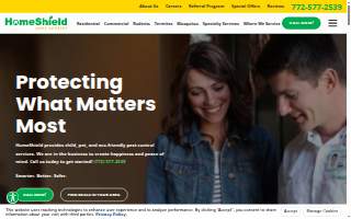 HomeShield Pest Control of San Diego website