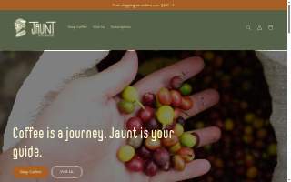 Jaunt Coffee Roasters website