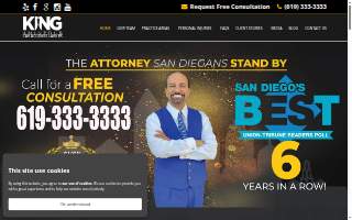 King Aminpour Car Accident Lawyer website
