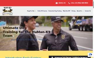 Man-K9 - San Diego Dog Training website