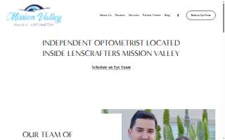 Mission Valley Family Optometry website