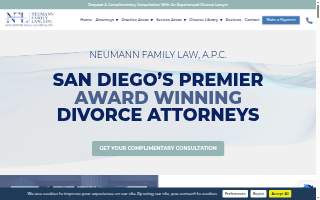 Neumann Family Law, A.P.C. of San Diego website