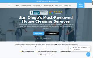 OneTouch Cleaners - San Diego website