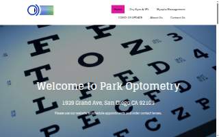 Park Optometry website