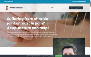 Paul Marsh Chiropractic Inc. website