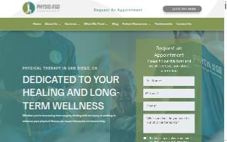 Physio on the Go - San Diego website