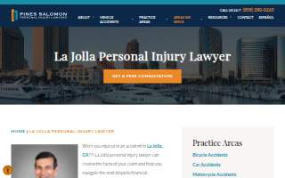 Pines Salomon Personal Injury Lawyers website