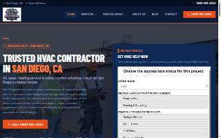Premium HVAC Repair San Diego website