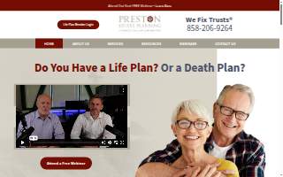Preston Estate Planning website