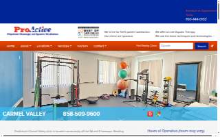 ProActive Physical Therapy and Sports Medicine: Carmel Valley website