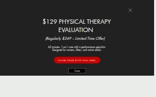 Project Performance Physical Therapy website
