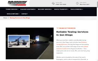 Roadway Towing & Recovery website
