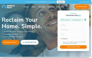 Simple Pest Management of San Diego website