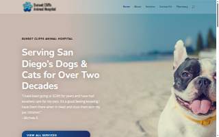 Sunset Cliffs Animal Hospital website