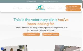 The inFURmary Veterinary Hospital & Pain Center website