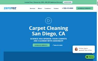 Zerorez San Diego website