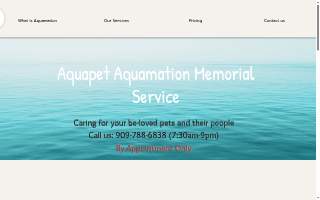 Aquapet Aquamation And Memorials Inc website