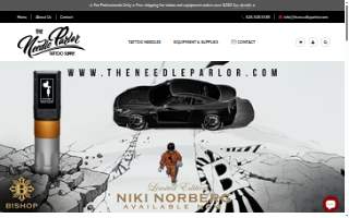 The Needle Parlor Tattoo Supply website