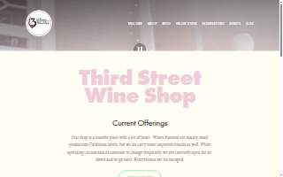 Third Street Wine Shop website